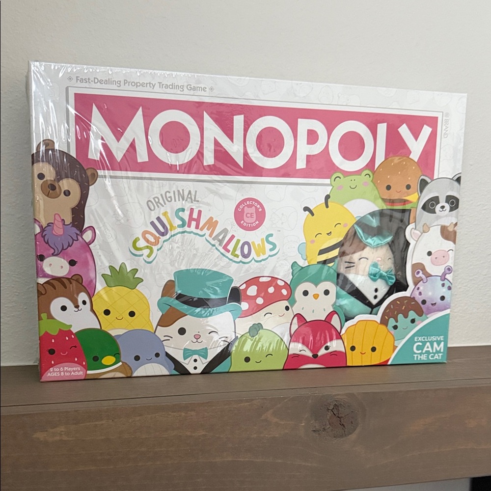 Monopoly Original Squishmallows Collectors Edition Board Game